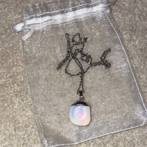 Rainbow Moonstone Pendant Necklace